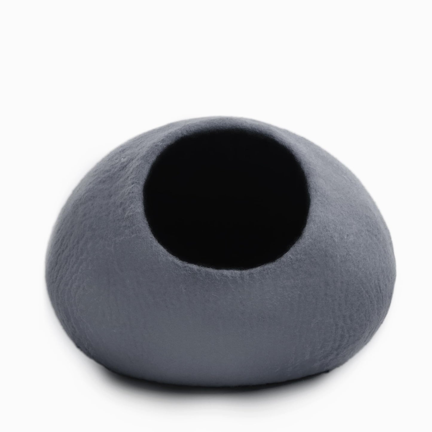 Petarta Wool Cat Cave – Premium Handmade Merino Wool Felt Bed for Indoor Cats & Kittens, Grey